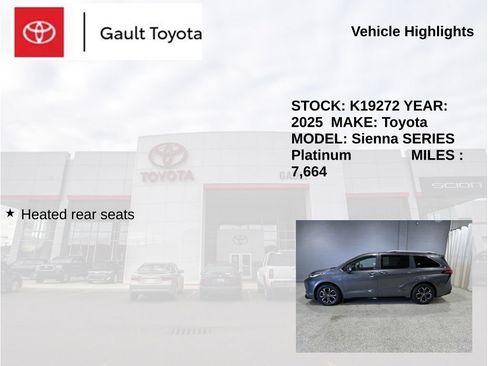 Used 2025 Toyota Sienna Platinum AWD/4WD image 6