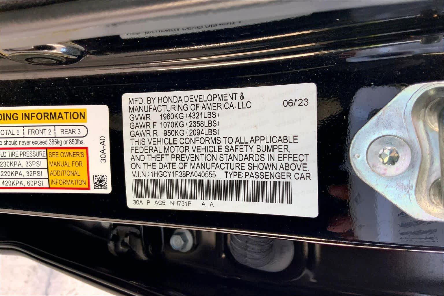 Used 2023 Honda Accord EX image 33