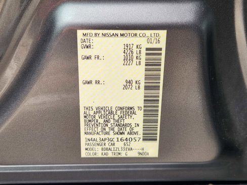 Used 2016 Nissan Altima 2.5 SV FWD image 33