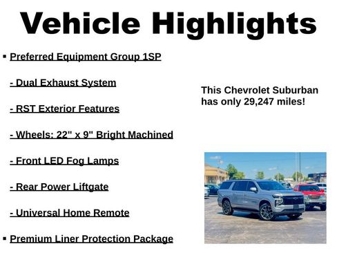 Used 2025 Chevrolet Suburban RST w/ Comfort Package AWD/4WD image 41