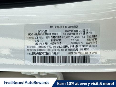 New 2025 MAZDA CX-90 3.3 Turbo w/ Premium Plus Pkg image 35