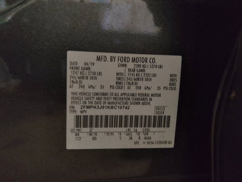 Used 2019 Ford Edge SEL w/ Cargo Accessory Package FWD image 33