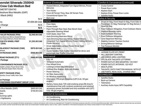 New 2026 Chevrolet Silverado 2500 Custom w/ Custom Value Package AWD/4WD image 35