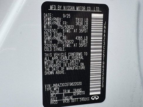 New 2026 INFINITI QX80 Autograph w/ Premium Cargo Package image 18