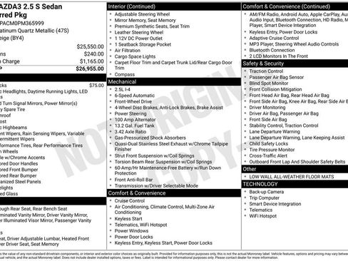 Certified 2023 MAZDA MAZDA3 s image 9