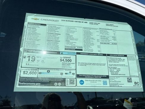 New 2026 Chevrolet Silverado 1500 W/T w/ WT Value Package image 32