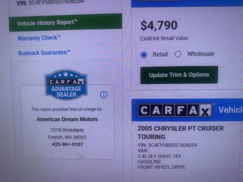 Used 2005 Chrysler PT Cruiser Touring image 13