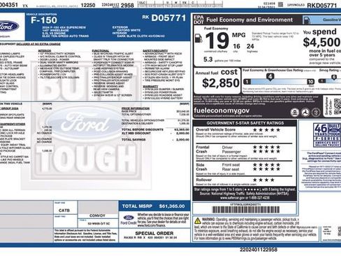 Used 2024 Ford F150 XLT w/ Equipment Group 302A MID AWD/4WD image 2