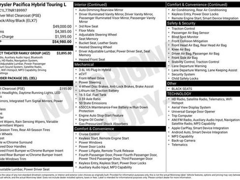 Used 2022 Chrysler Pacifica Touring-L w/ Uconnect Theater Family Group FWD image 11