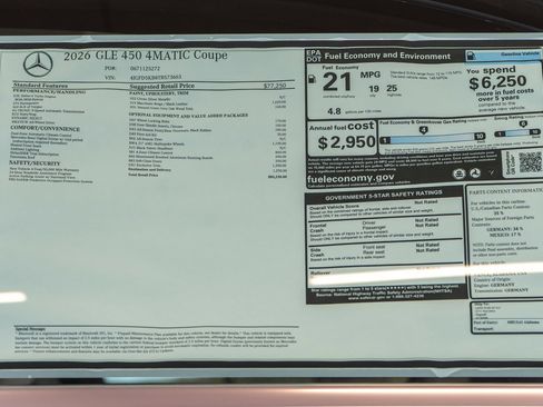 Used 2026 Mercedes-Benz GLE 450 4MATIC Coupe image 36