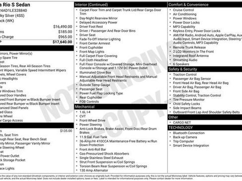 Used 2020 Kia Rio S image 22