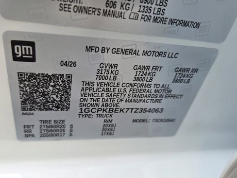 New 2026 Chevrolet Silverado 1500 Custom w/ Turbomax Blackout Package AWD/4WD image 23