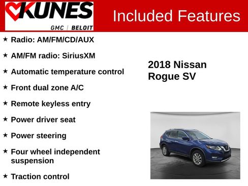 Used 2018 Nissan Rogue SV AWD/4WD image 2
