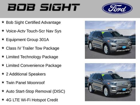 Used 2023 Ford Explorer Limited w/ Limited Technology Package AWD/4WD image 3