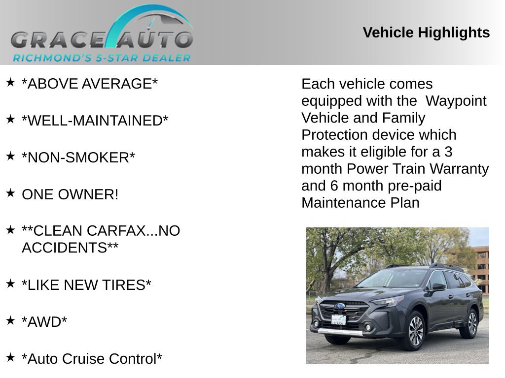 Used 2023 Subaru Outback Limited AWD/4WD image 2