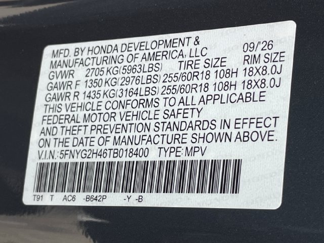 New 2026 Honda Pilot EX-L image 25