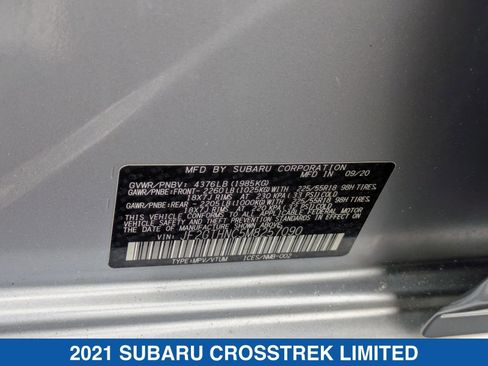 Certified 2021 Subaru Crosstrek 2.5i Limited w/ Moonroof Package 2 image 39