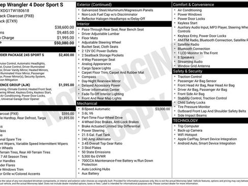 New 2026 Jeep Wrangler Unlimited Sport AWD/4WD image 26