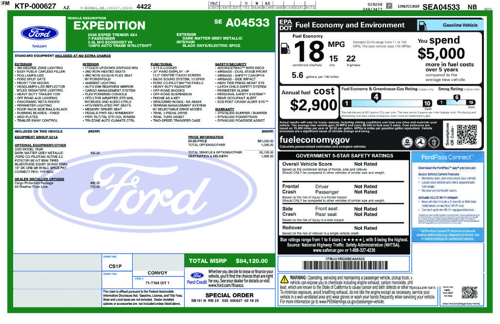 Used 2025 Ford Expedition Tremor AWD/4WD image 12