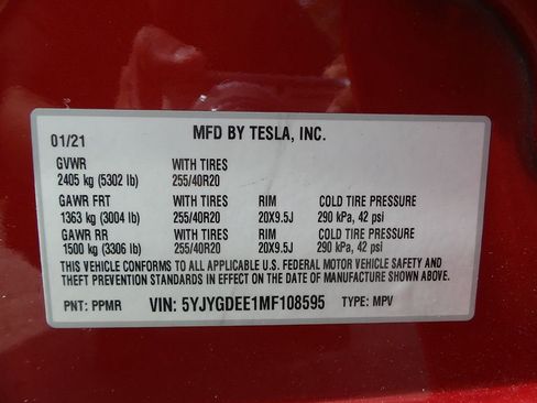 Used 2021 Tesla Model Y Long Range AWD/4WD image 42