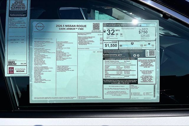 New 2026 Nissan Rogue Dark Armor FWD image 13