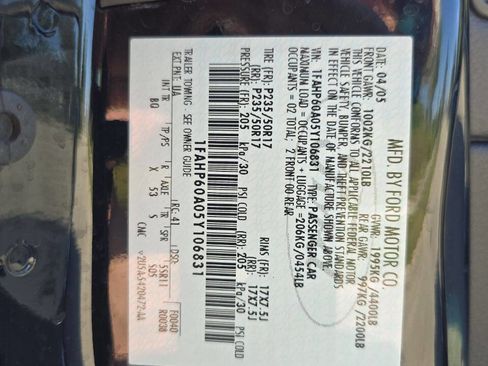 Used 2005 Ford Thunderbird Deluxe 2dr Convertible image 24