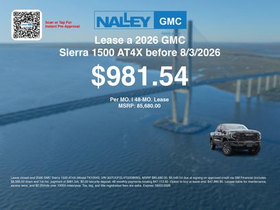 New 2026 GMC Sierra 1500 AT4X w/ LPO, Black Badging Package