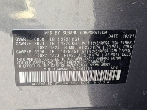 Used 2022 Subaru Ascent Limited w/ Technology Package image 39