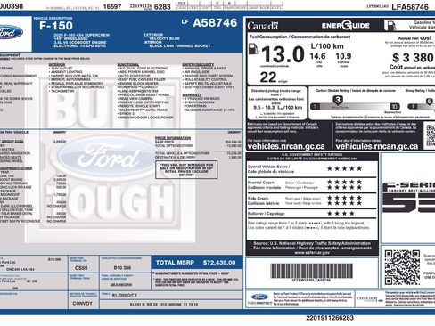 Used 2020 Ford F150 Lariat w/ Equipment Group 502A Luxury image 4