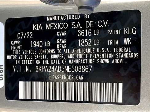 Used 2022 Kia Rio S FWD image 36