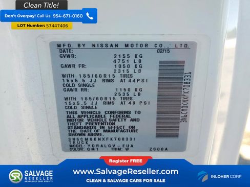 Used 2015 Nissan NV200 SV w/ Technology Package FWD image 17