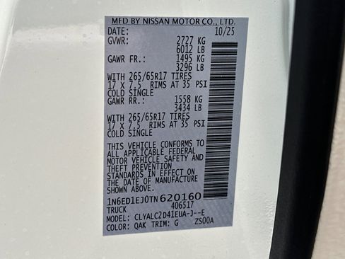 New 2026 Nissan Frontier SV w/ SV Convenience Package image 34