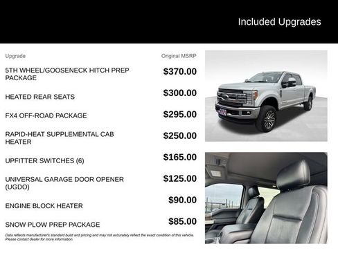 Used 2017 Ford F350 Lariat w/ Lariat Ultimate Package AWD/4WD image 11