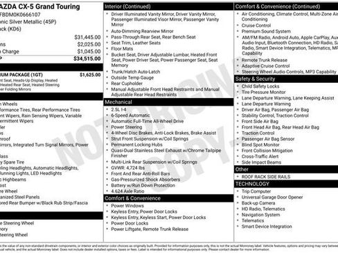 Used 2019 MAZDA CX-5 Grand Touring w/ GT Premium Package image 15