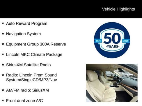 Used 2016 Lincoln MKC Reserve w/ Lincoln MKC Climate Package AWD/4WD image 5