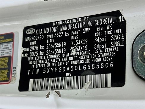 Certified 2020 Kia Sorento S image 34