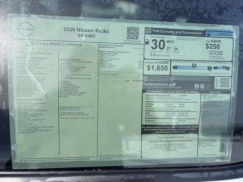 New 2026 Nissan Kicks SR w/ Cold Weather Package AWD/4WD image 13