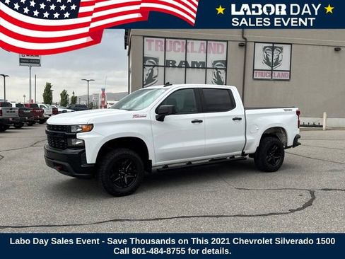 Used 2021 Chevrolet Silverado 1500 Custom Trail Boss AWD/4WD image 1