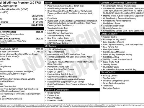 Certified 2025 Audi Q5 Premium w/ Convenience Package AWD/4WD image 41