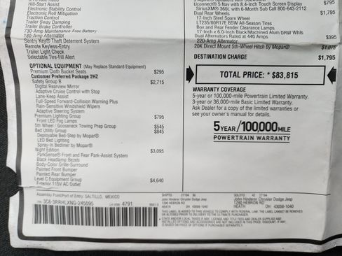 Used 2022 RAM 3500 Big Horn w/ Level C Equiment Group image 53