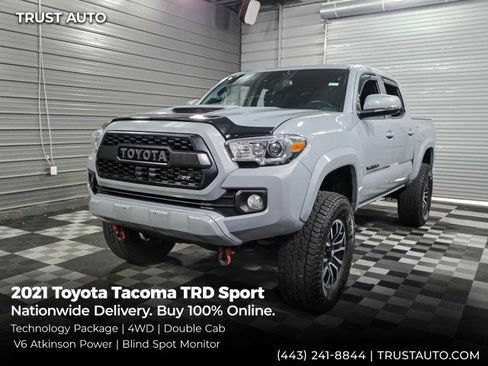 Used 2021 Toyota Tacoma TRD Sport w/ Technology Package AWD/4WD image 1