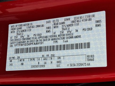 Used 2023 Ford F150 Lariat w/ Equipment Group 502A High AWD/4WD image 27
