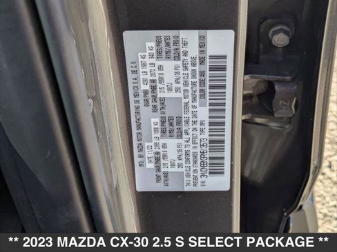 Certified 2023 MAZDA CX-30 AWD 2.5 S w/ Select Package image 22