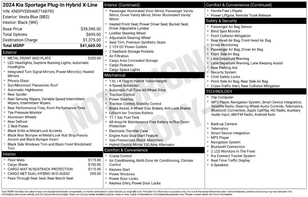 Certified 2024 Kia Sportage X-Line AWD/4WD image 10