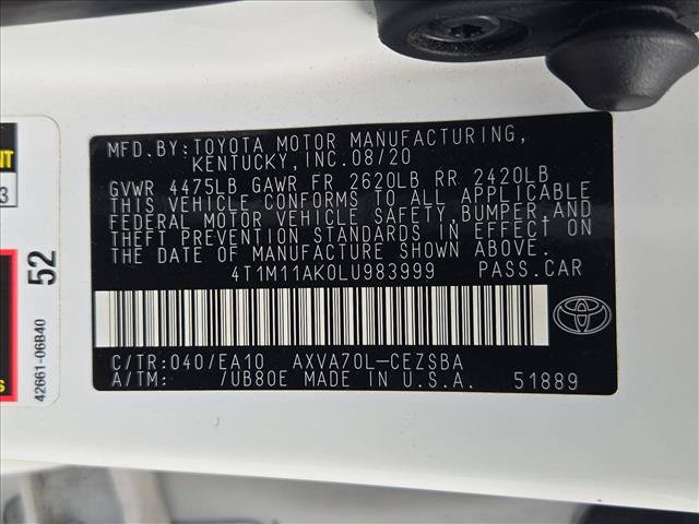 Used 2020 Toyota Camry SE w/ Convenience Package FWD image 23