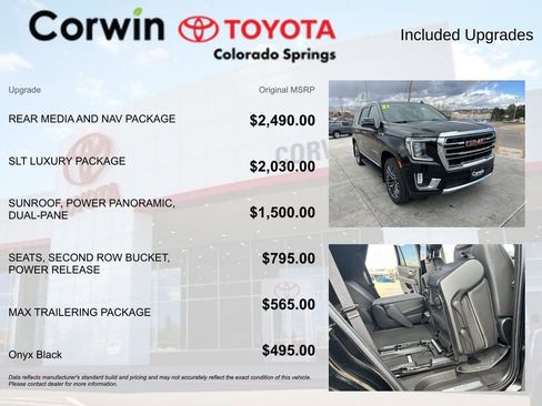 Used 2021 GMC Yukon SLT w/ Rear Media and Nav Package image 4