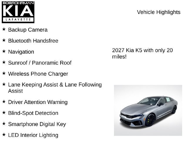 New 2027 Kia K5 GT w/ GT1 Package FWD image 8