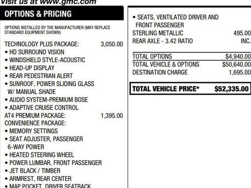 Certified 2025 GMC Canyon AT4 w/ Technology Plus Package image 2