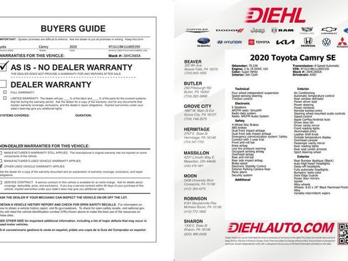 Used 2020 Toyota Camry SE AWD/4WD image 35