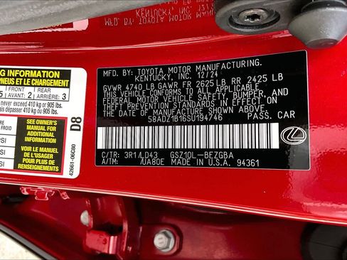 Certified 2025 Lexus ES 350 w/ Premium Package image 37